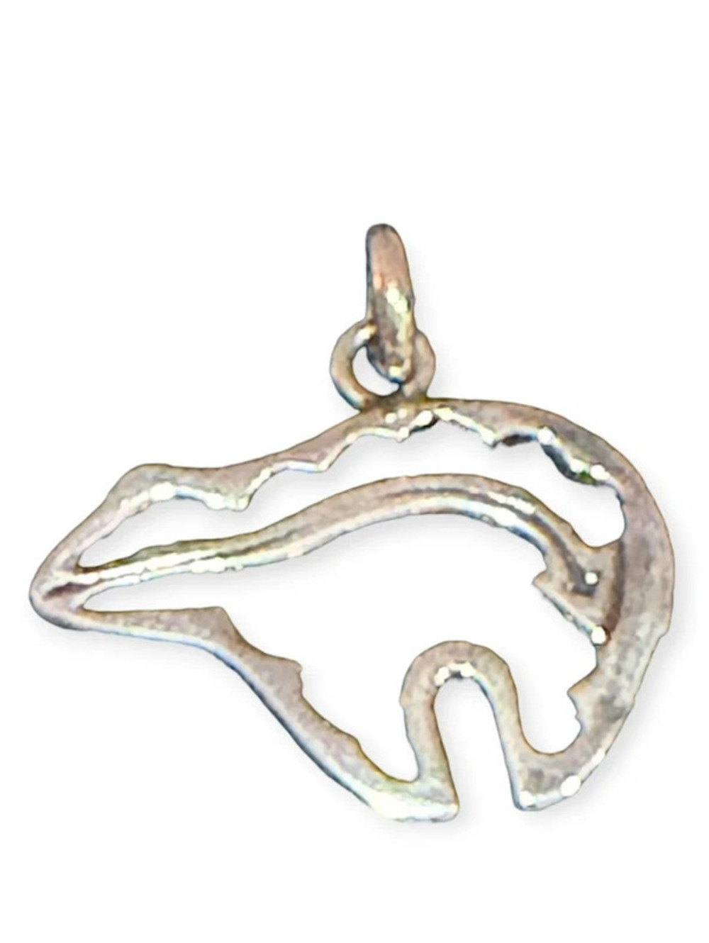 Sterling Silver Spirit Bear Charm 925 Native American Style Southwestern Pendant